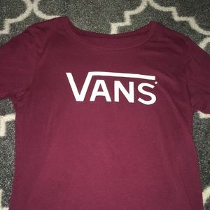 VANS maroon T-shirt (XS)